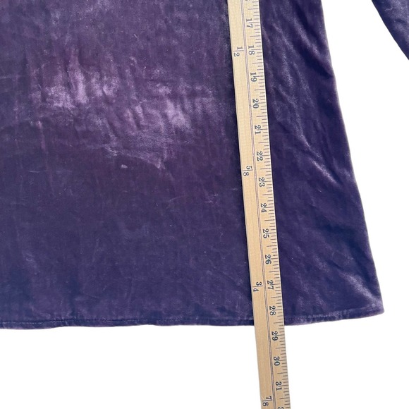 Eileen Fisher Scoop Neck Velvet Long Sleeve Tunic Top Women Size S-XS - Picture 9 of 16